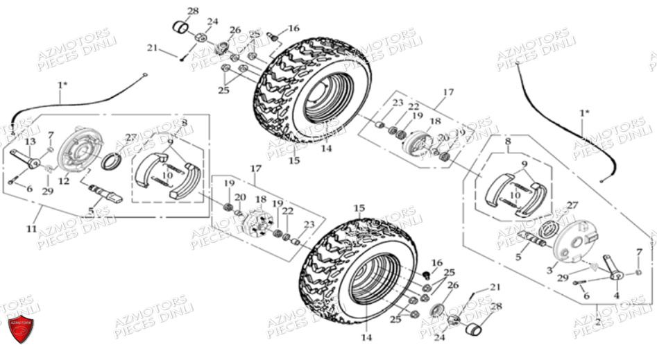 ROUES-AVANT-8 pour DL604