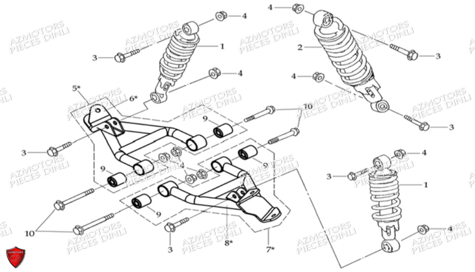 SUSPENSIONS pour DL604