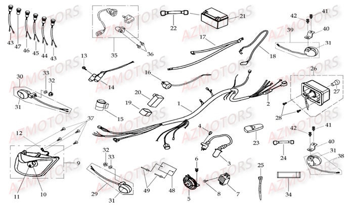 SYSTEME ELECTRIQUE AZMOTORS DL604