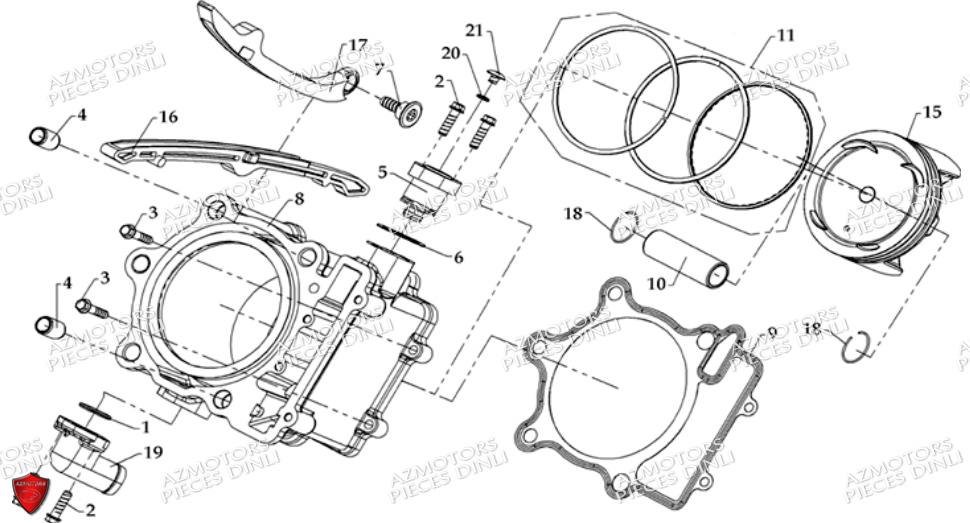 CYLINDRE DINLI DL700X