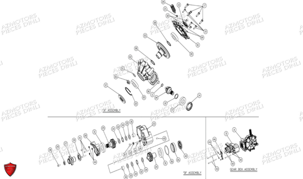 PONT ARRIERE DETAILLE DINLI DL700X