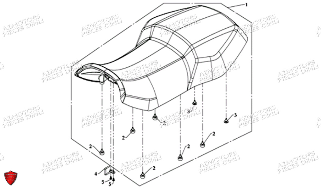 Selle Version De Luxe En Option DINLI Pièces Quad DL700X A PARTIE DE 2010