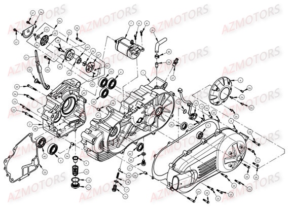 CARTER BAS MOTEUR AZMOTORS DL801 AV2006