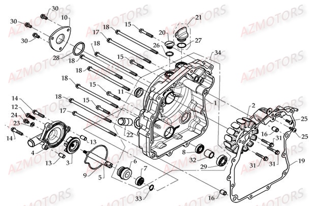 CARTER D ALLUMAGE AZMOTORS DL801 DMX350