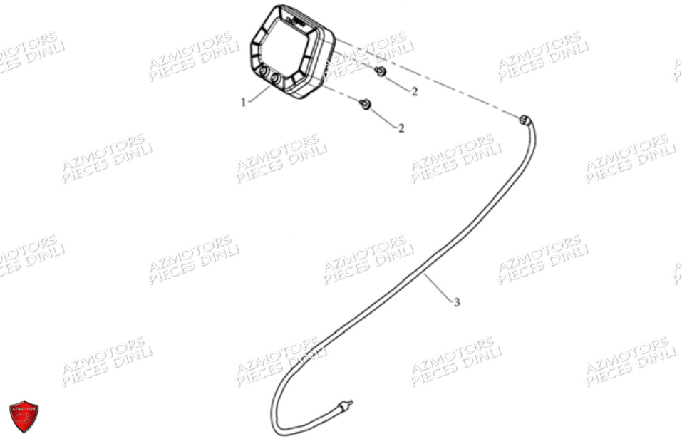 Compteur DINLI Pièces Quad DL801/DMX350 Avant 2008