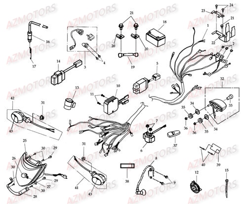 EQUIPEMENT ELECTRIQUE AZMOTORS DL801 DMX350