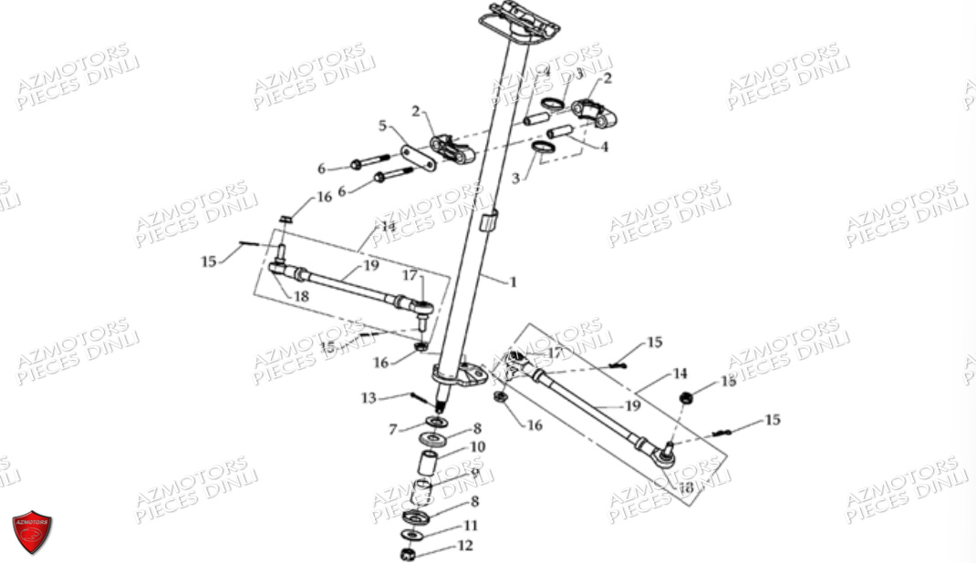 COLONNE-DE-DIRECTION pour DL801-DMX360