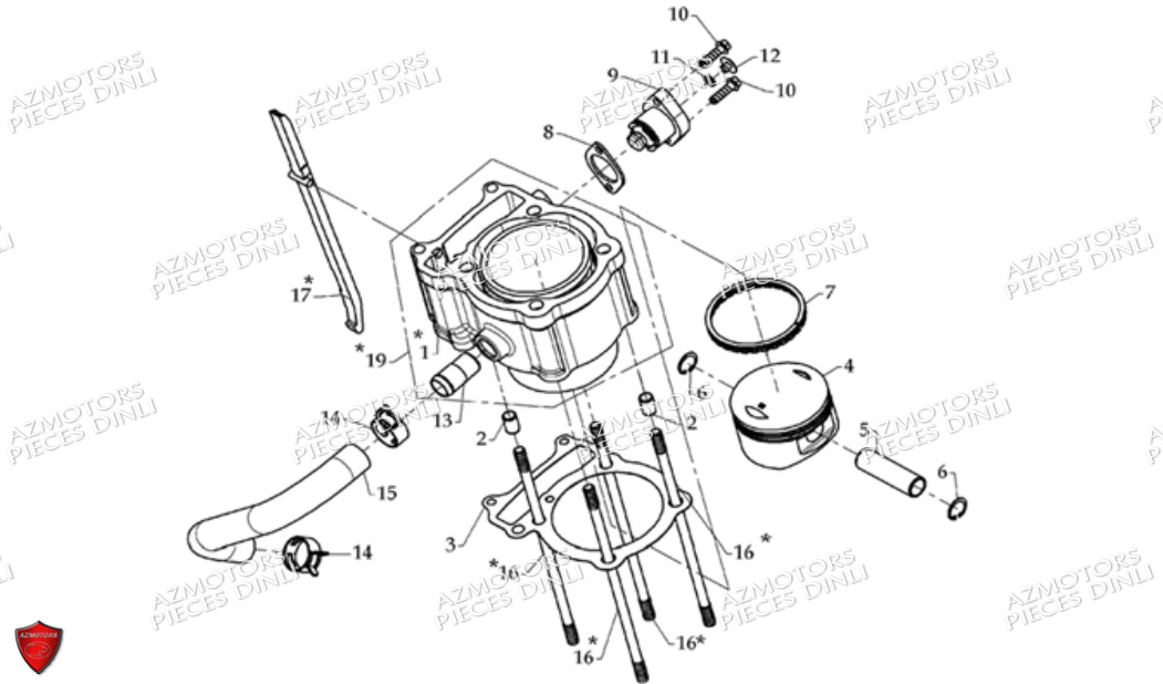 ENSEMBLE CYLINDRE DINLI DL801 DMX360