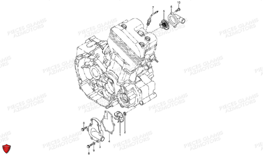 POMPE A EAU DINLI DL901 AVANT 2007