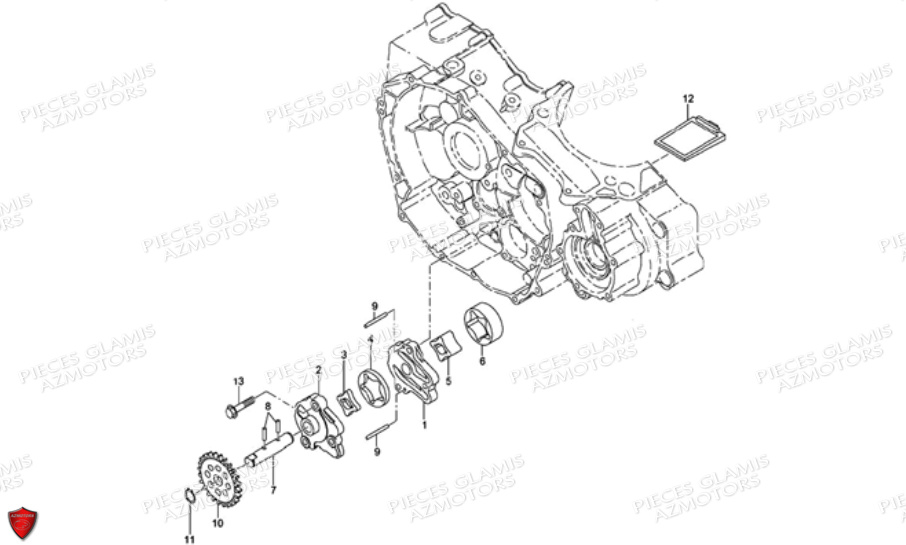 POMPE A HUILE DINLI DL901 AVANT 2007