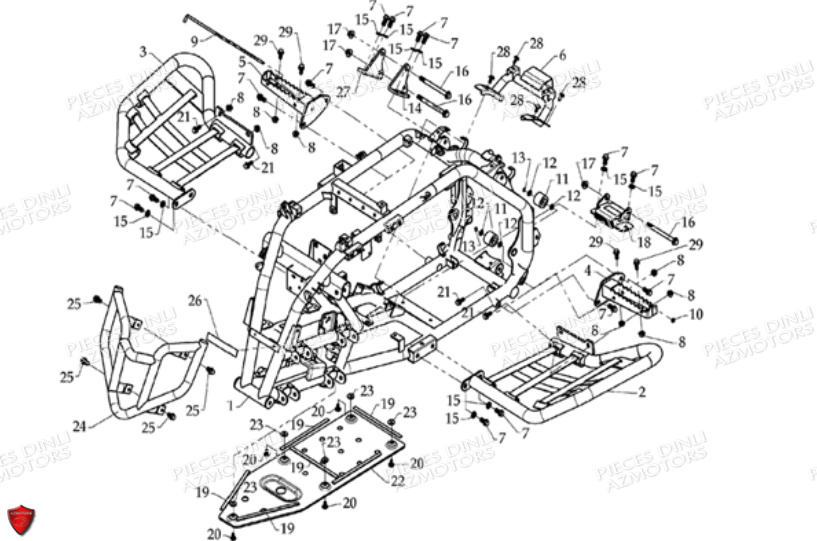 CHASSIS pour DL901-DMX450