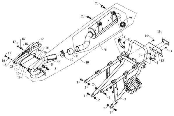 BOUCLE ARRIERE pour DL901-DMX460