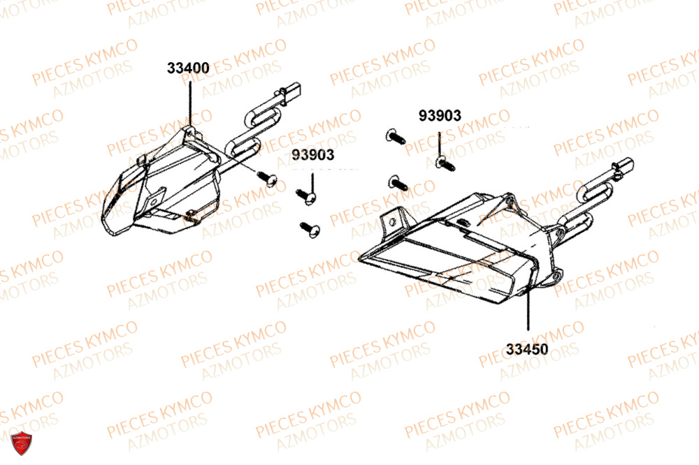 Clignotant KYMCO Pièces Scooter DOWNTOWN GT 125i EURO 5+ (SK25HC)