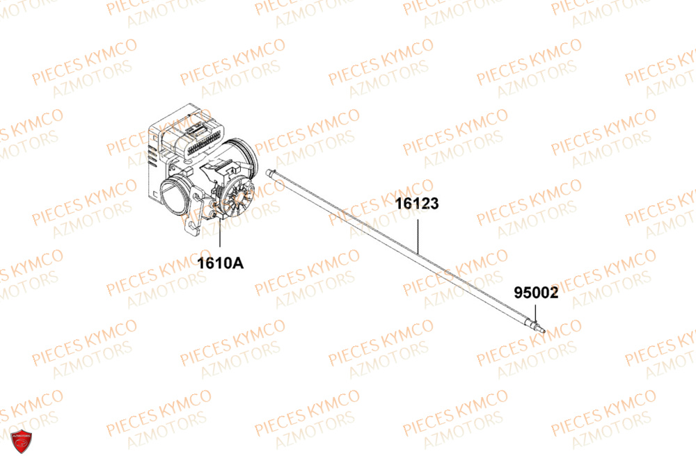 Corps Papillon KYMCO Pièces Scooter DOWNTOWN GT 125i EURO 5+ (SK25HC)