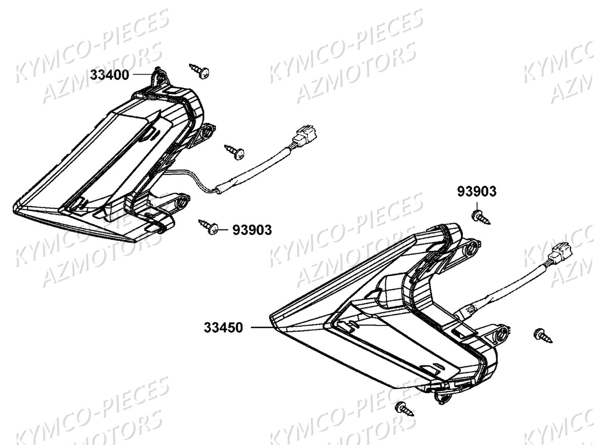 Clignotants KYMCO Pièces DOWNTOWN 125I ABS EURO4 (SK25NA)