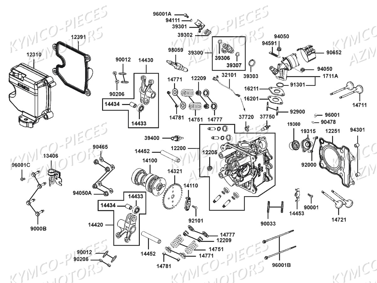 CULASSE pour DOWNTOWN 125I EX E4