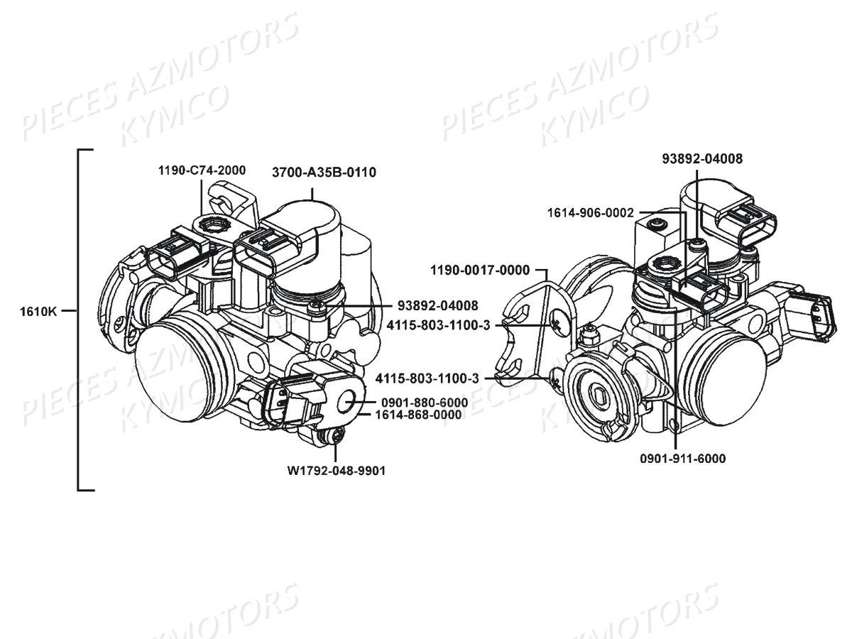 CARBURATION KYMCO DOWNTOWN 350I EX E4