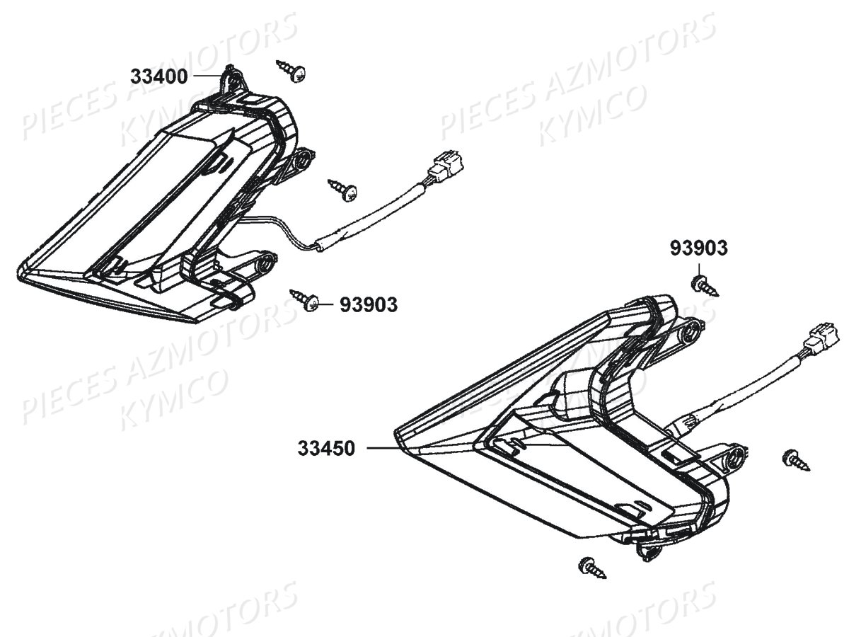 Clignotants KYMCO Pièces DOWNTOWN 350I ABS EXCLUSIVE EURO4 (SK64GB)