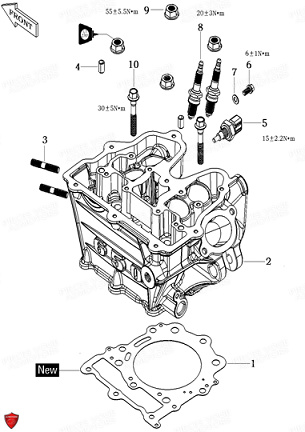 Culasse VOGE Pièces Voge 650 DSX