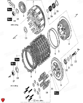 EMBRAYAGE VOGE DSX 650 EURO 5