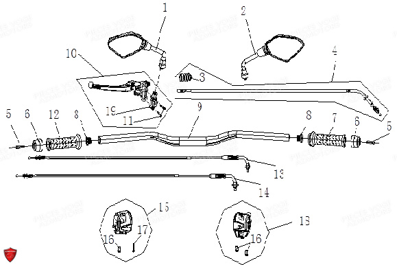 Guidon VOGE Pièces Voge 650 DSX