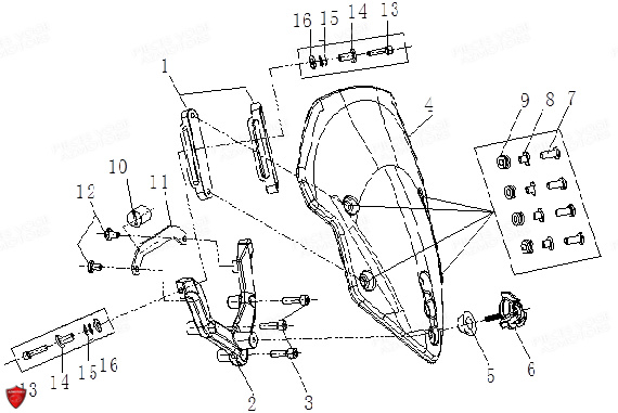 PARE BRISE VOGE DSX 650 EURO 5