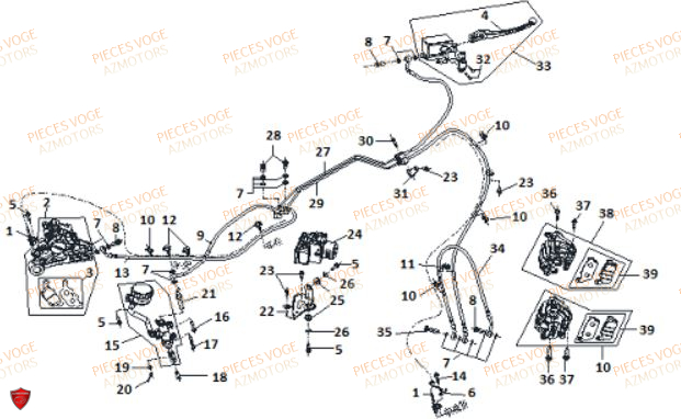 Frein VOGE Pièces Voge 650 DS