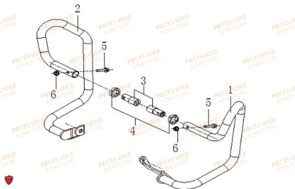 PROTECTIONS AVANT VOGE DS 650 EURO 5