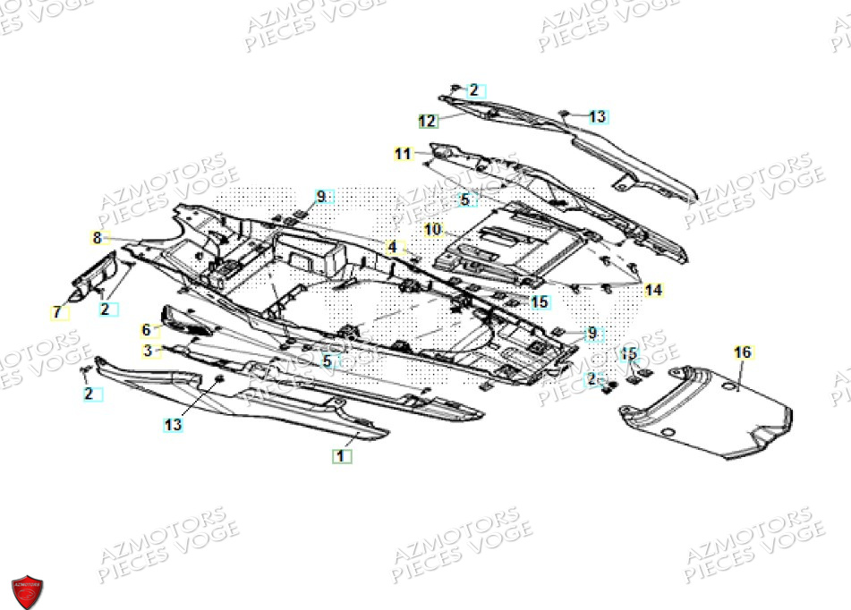 Carenage Arriere VOGE Pièces VOGE 900 DSX EURO5+