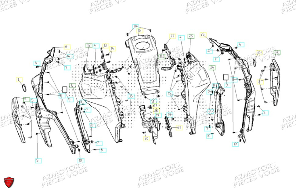 Carenage Avant VOGE Pièces VOGE 900 DSX EURO5+