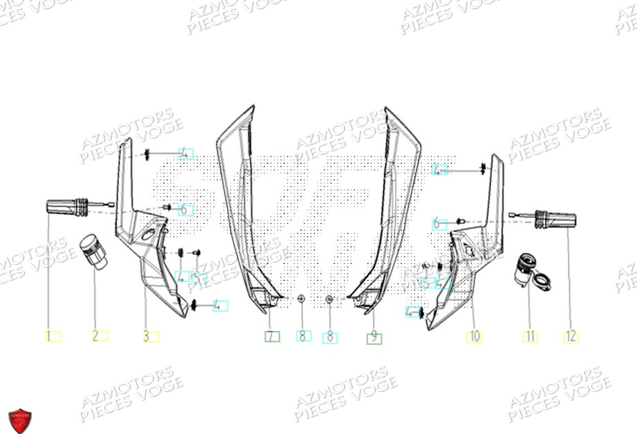 Clignotants Deflecteur D Air VOGE Pièces VOGE 900 DSX EURO5+