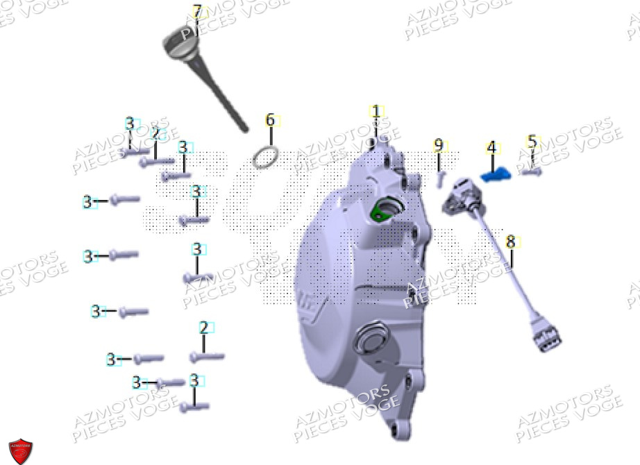 Couvre Carter Gauche VOGE Pièces VOGE 900 DSX EURO5+