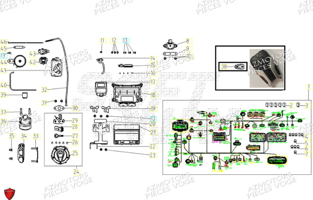 Electricite VOGE Pièces VOGE 900 DSX EURO5+