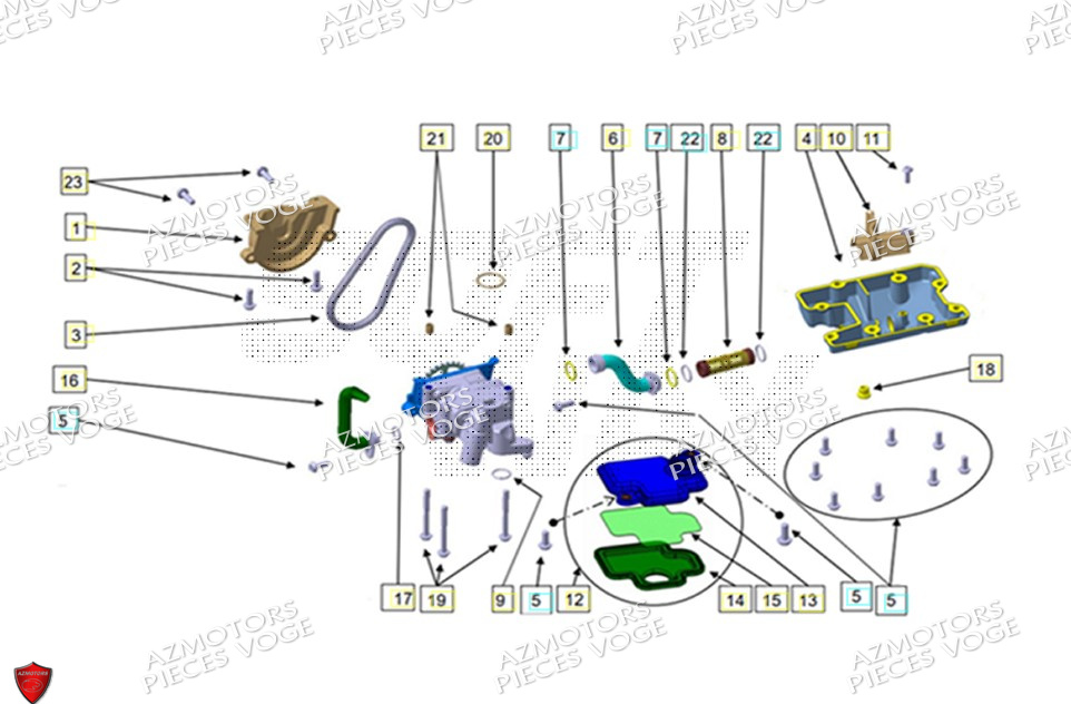 Lubrification VOGE Pièces VOGE 900 DSX EURO5+