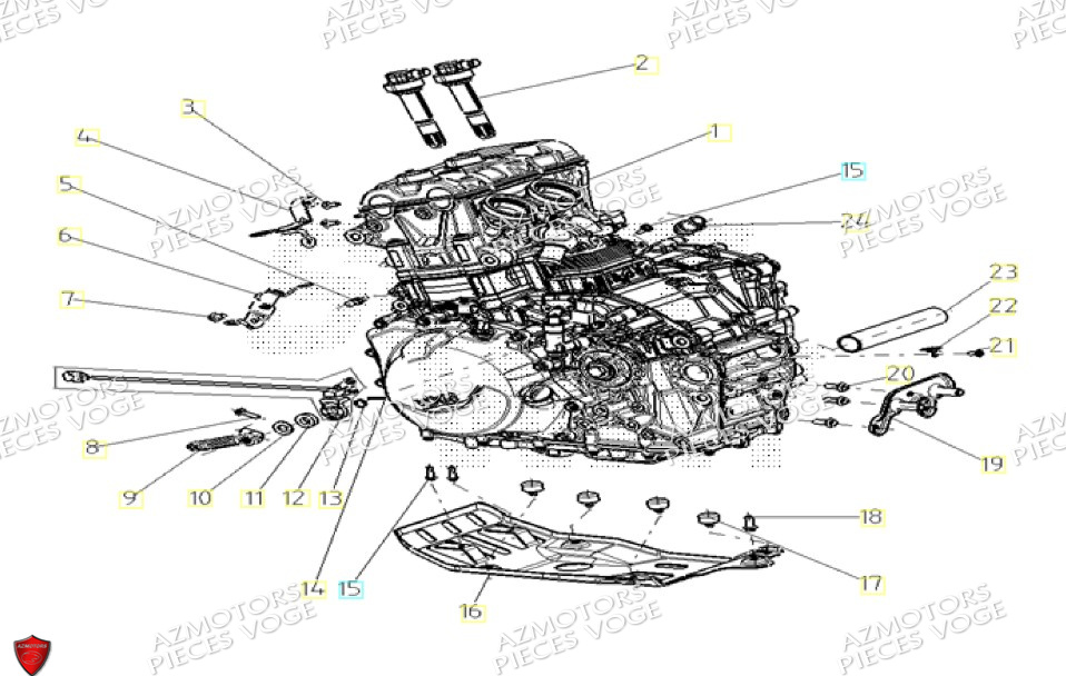 Moteur VOGE Pièces VOGE 900 DSX EURO5+