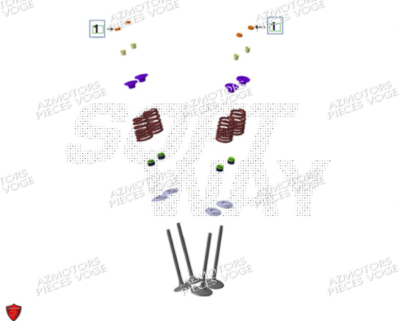 Soupape Pastille VOGE Pièces VOGE 900 DSX EURO5+
