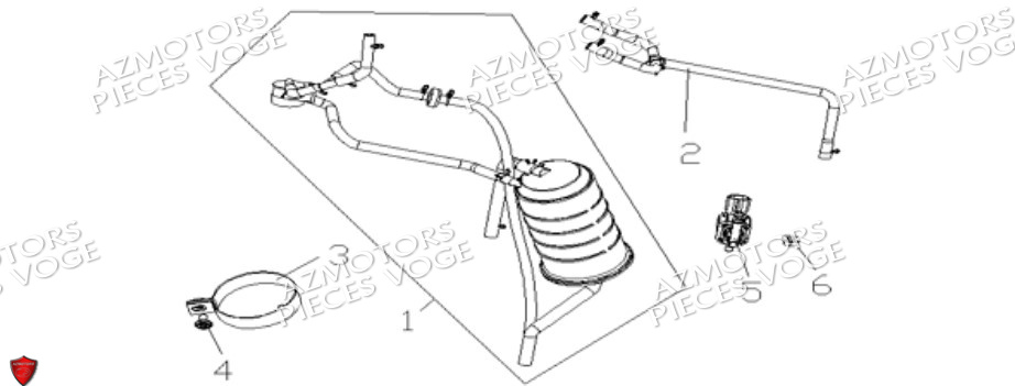 Canister VOGE Pièces VOGE 900 DS/X EU V
