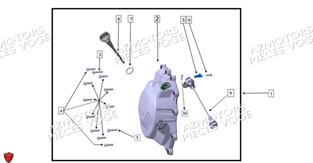 Couvre Carter Gauche VOGE Pièces VOGE 900 DS/X EU V