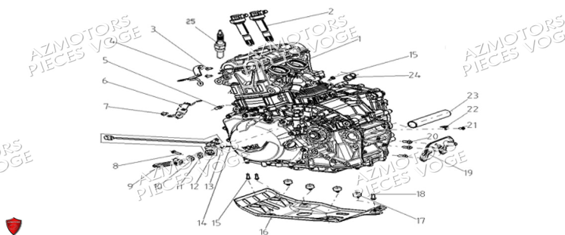 Moteur VOGE Pièces VOGE 900 DS/X EU V