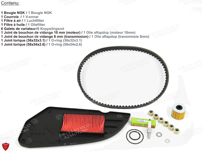 SET ENTRETIEN PERIODIQUE X.TOWN 125 E4