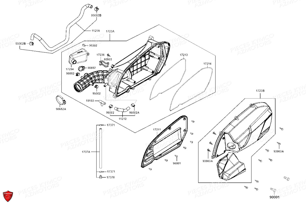 BOITE A AIR pour DTX 125 ABS EURO5