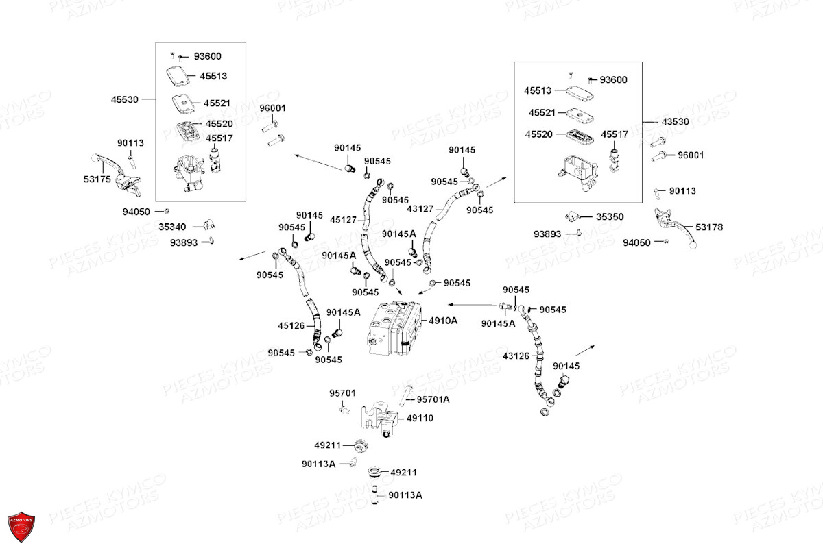 SYSTEME DE FREINS pour DTX 125 ABS EURO5