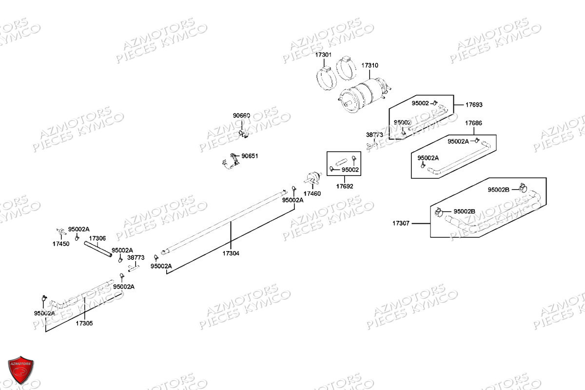 Reniflard KYMCO Pièces DTX 125I CBS EURO5 (SK25SF)
