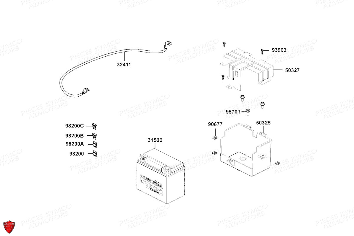 BATTERIE pour DTX 350 ABS EURO5