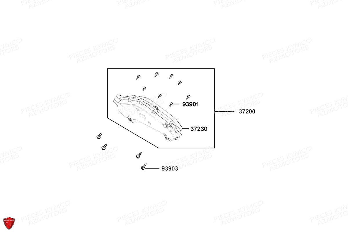 COMPTEUR DE VITESSE pour DTX 350 ABS EURO5