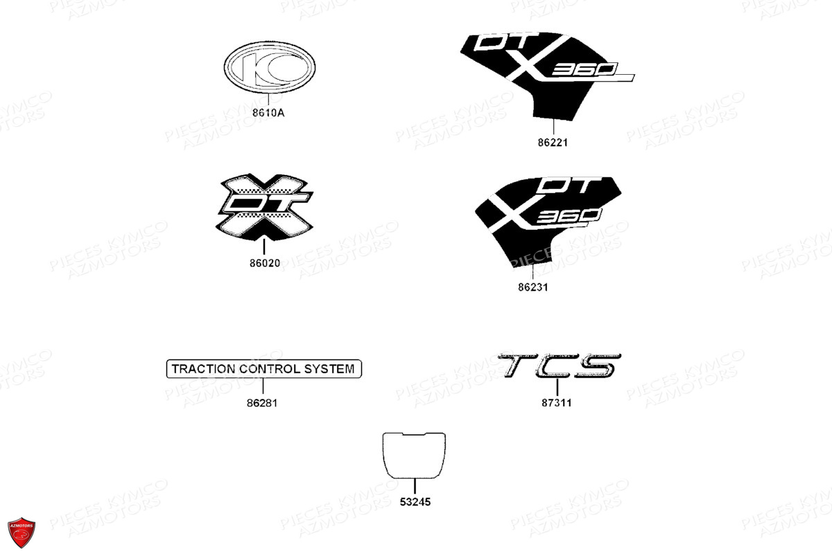 DECORS KYMCO DTX 350 ABS EURO5