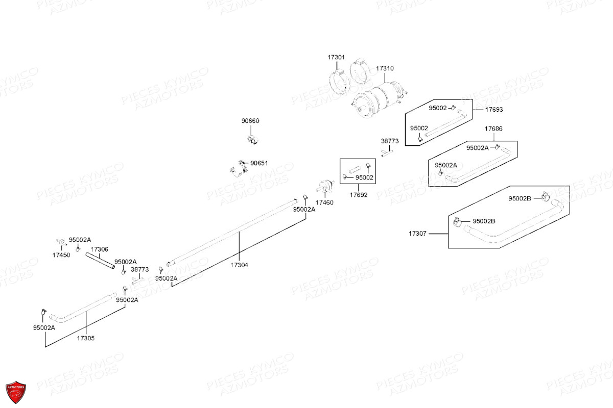 RENIFLARD KYMCO DTX 350 ABS EURO5