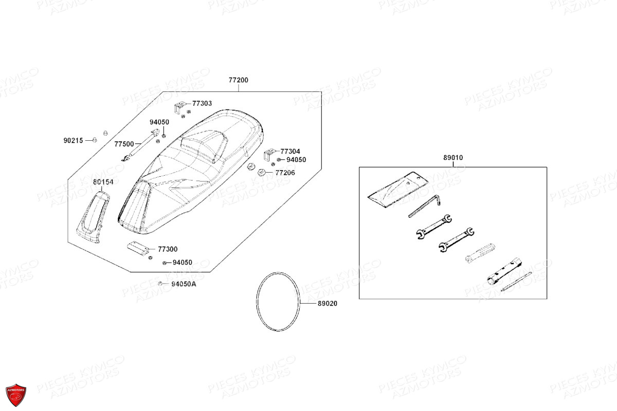 SELLE KYMCO DTX 350 ABS EURO5