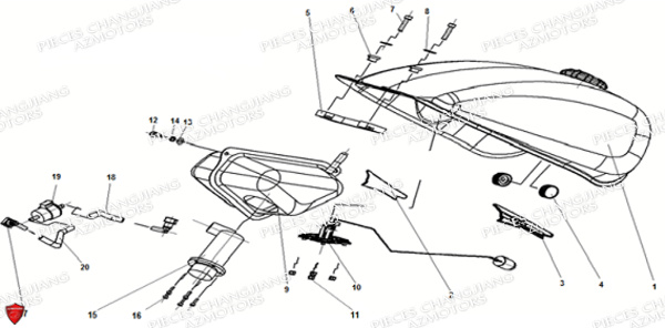 RESERVOIR AUXILIAIRE NOIR CJ 650
CHANGJIANG
Pieces changjiang Origine,Pekin Express,piece Dynasty,Piece Side-Car