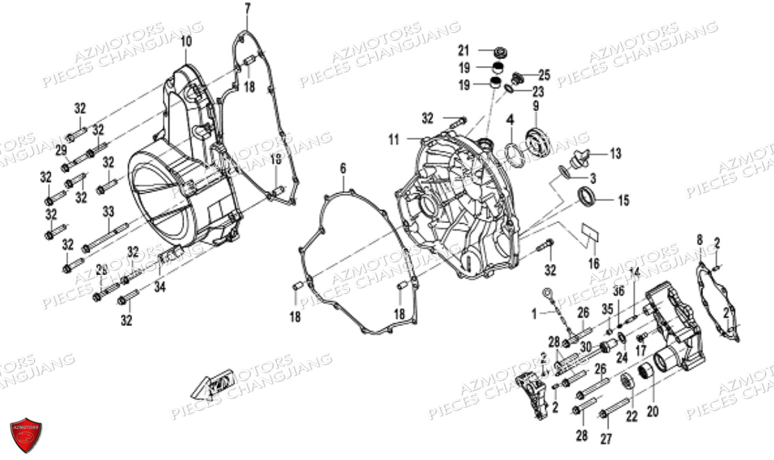 Couvre Carter CHANGJIANG Pieces SIDE-CAR CHANGJIANG CJ 650 DYNASTY EURO5